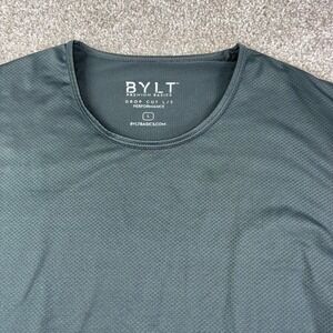 BYLT‎ Drop Cut Mens L Base Layer Long Sleeve Performance Drop Cut Grey Gorpcore